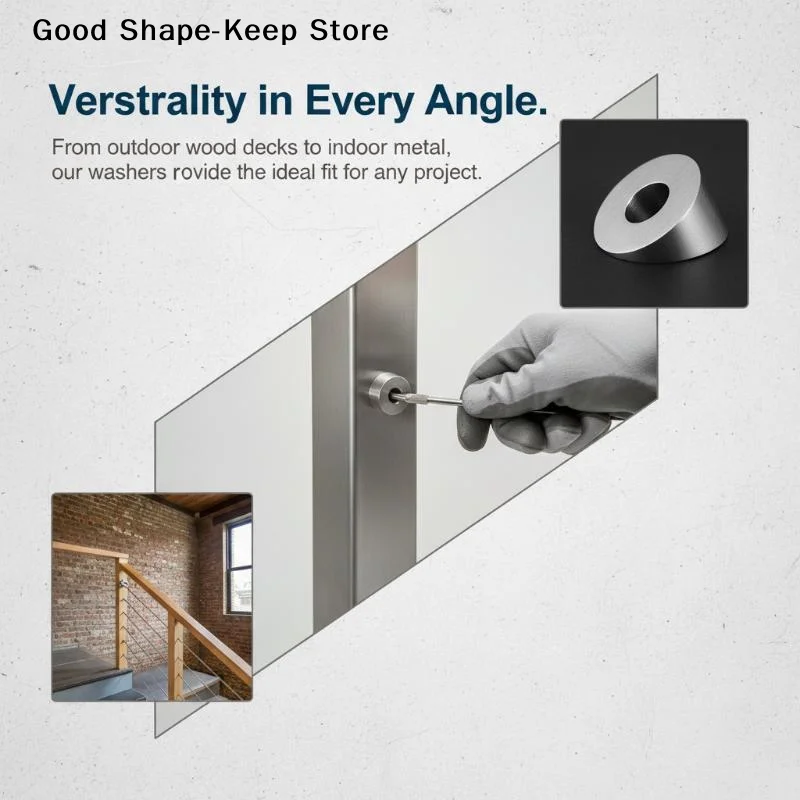 daily30 Degree Angle Stainless Steel Beveled Washer 1/4