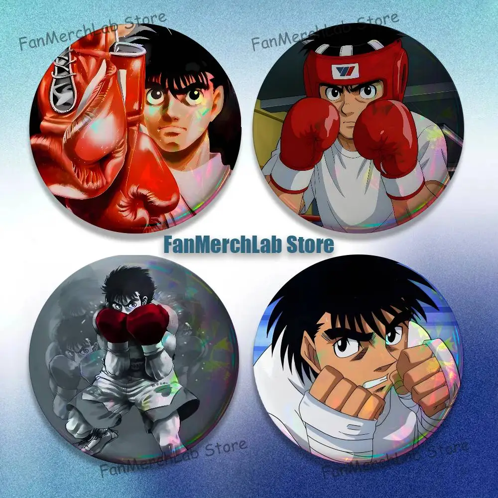 Boxing no Ippo M-Makunouchi Anime Emaille-Pin-Abzeichen, runde Cartoon-Brosche, Zubehör für Rucksack, Geschenke