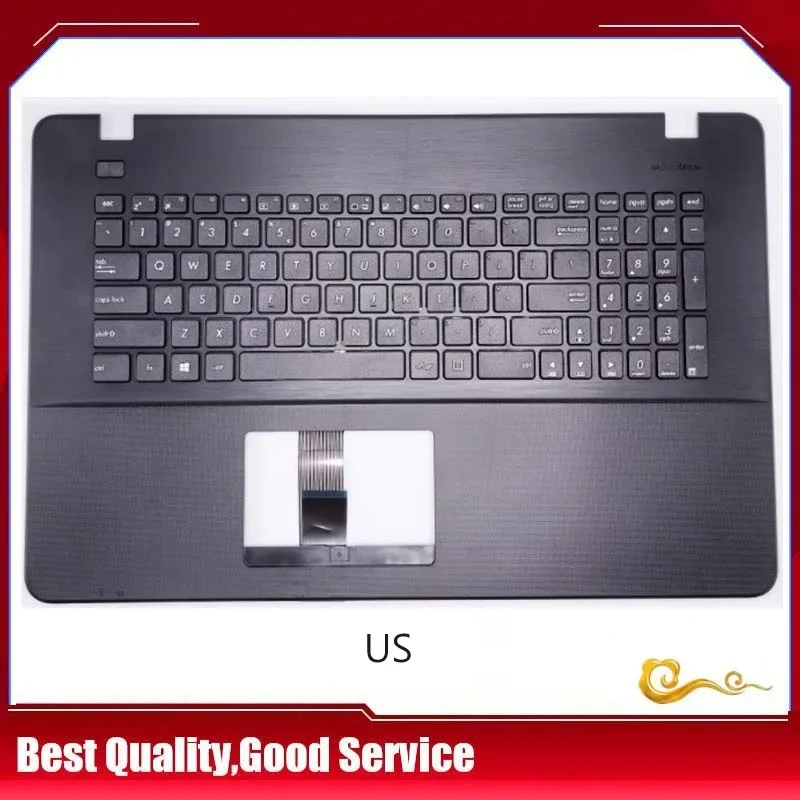 

YUEBEISHENG New/org For Asus X751 X751L X751LK X751M X751MA X751S X751Y X751N palmrest US keyboard Upper cover Black