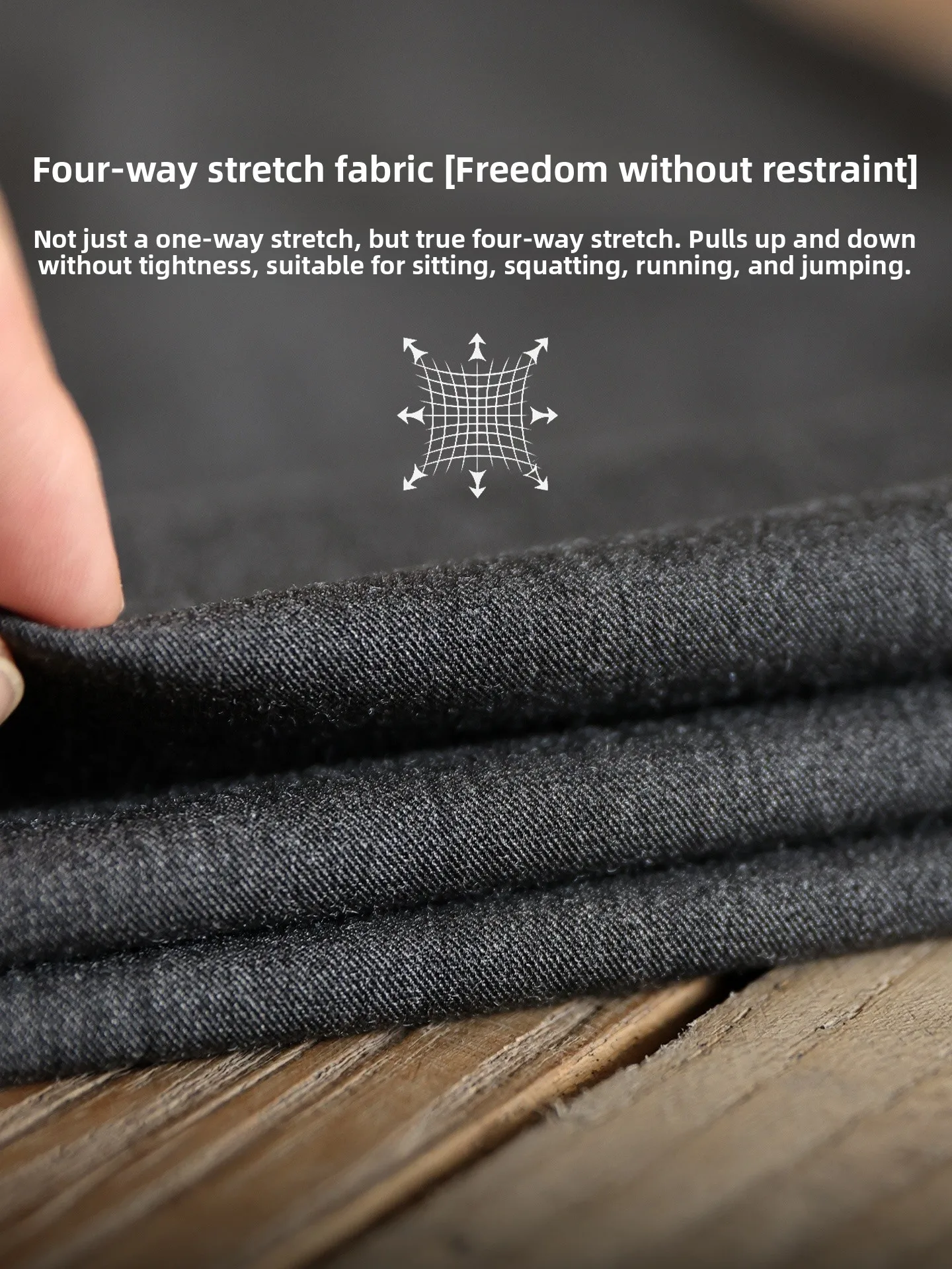  Lightweight Straight Leg Casual Pants for Men Summer New Loose Thin Elastic Anti-Wrinkle Easy Care Long Trousers