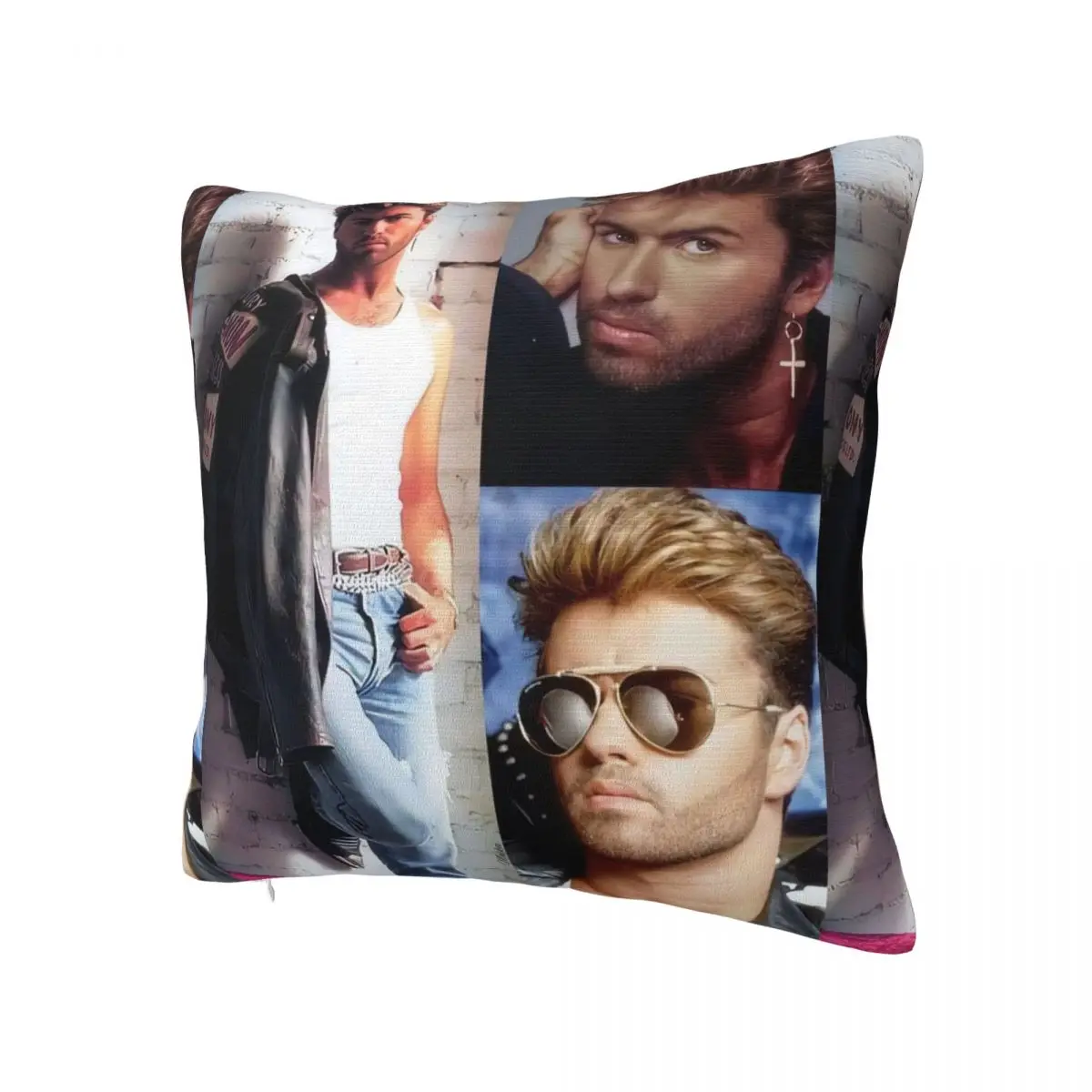 George Michael British Singer Pillow Cover Polyester Pillow Case Cushion Cover Funny Design Pillowcases For Bedroom Home Decor