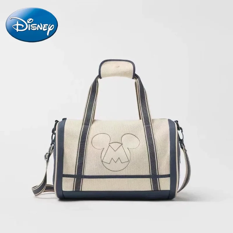 Disney New Children\'s Large-capacity Handbag Casual Simple Breathable Mickey Printed Shoulder Crossbody Bag Unisex Outdoor