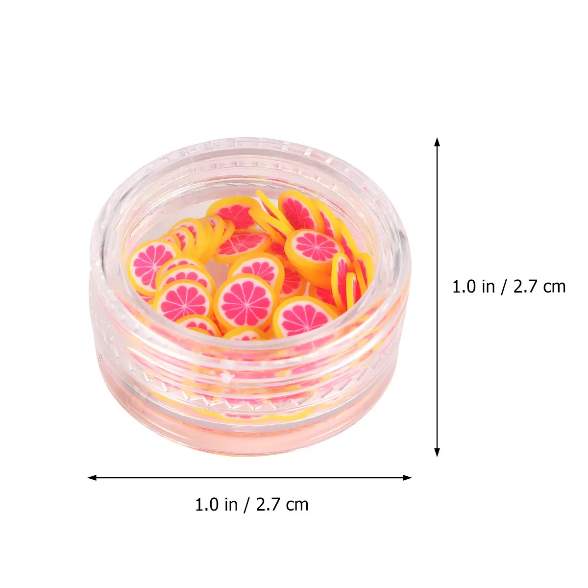 12pcs Fruit Slice Polymer Clay Nail Stickers for DIY Manicure – Colorful Ceramic-Style Decorative Nail Art Accessories