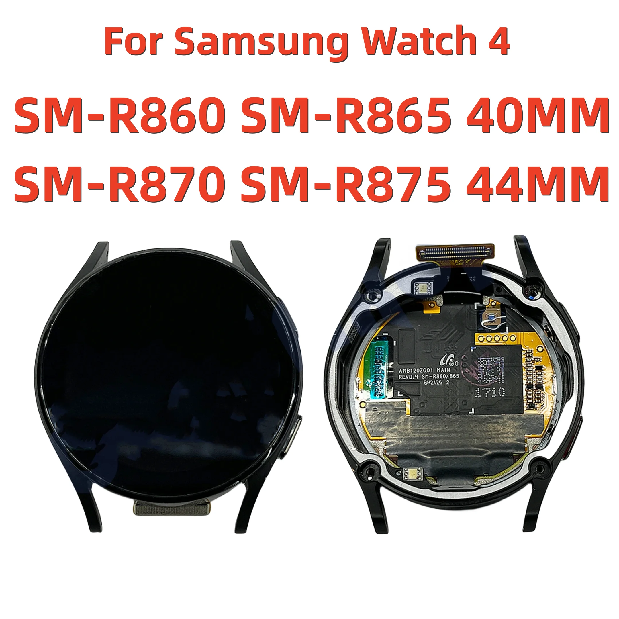 

For Samsung Watch 4 SM-R860 SM-R865 SM-R870 SM-R875 R860 R865 40MM R870 R875 44MM LCD Display Touch Screen Digitizer Assembly