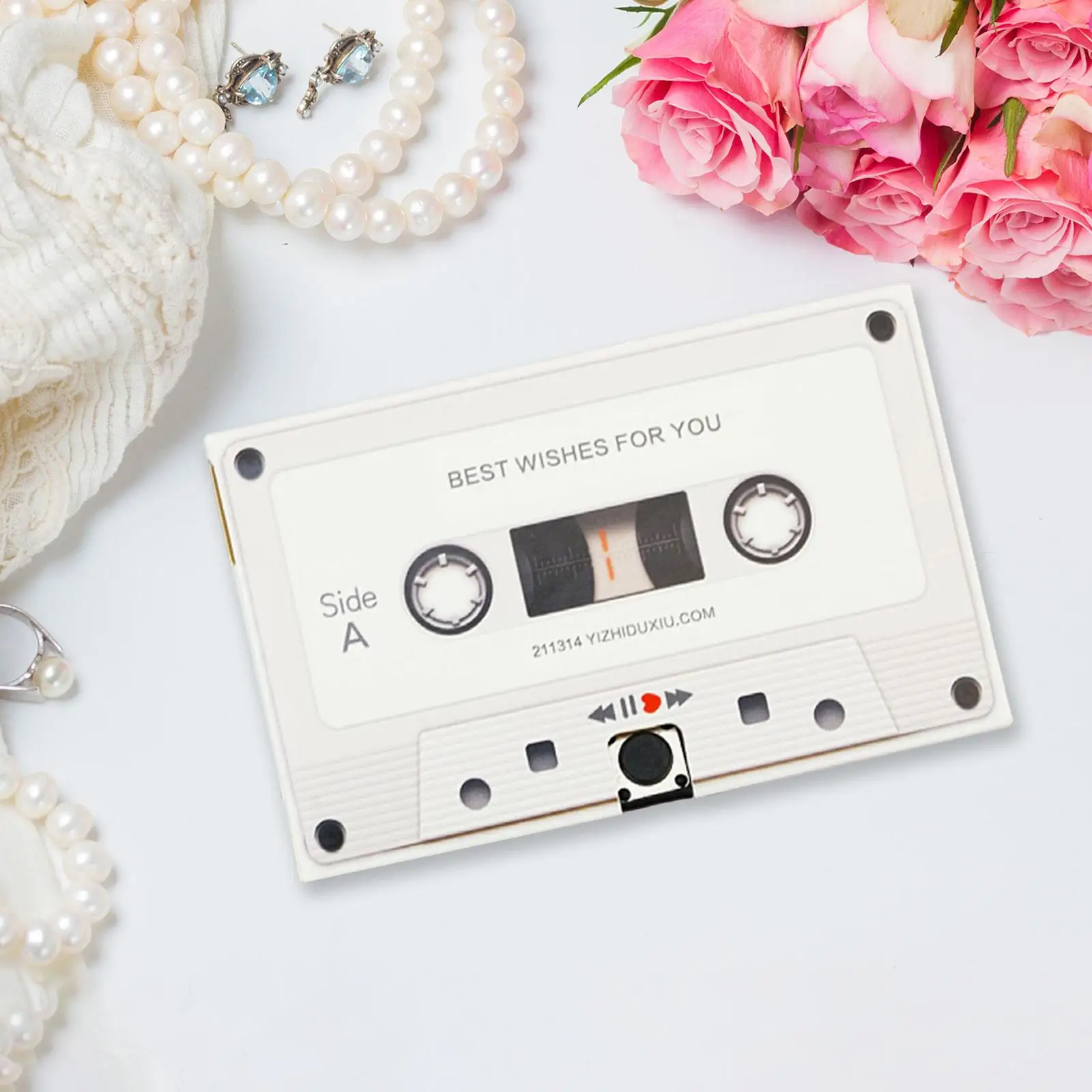 Retro Guestbook Audio Tape Gathering Blessing Message Guest Book Audio Cassette for Gathering Hotel Birthdays Party Wedding