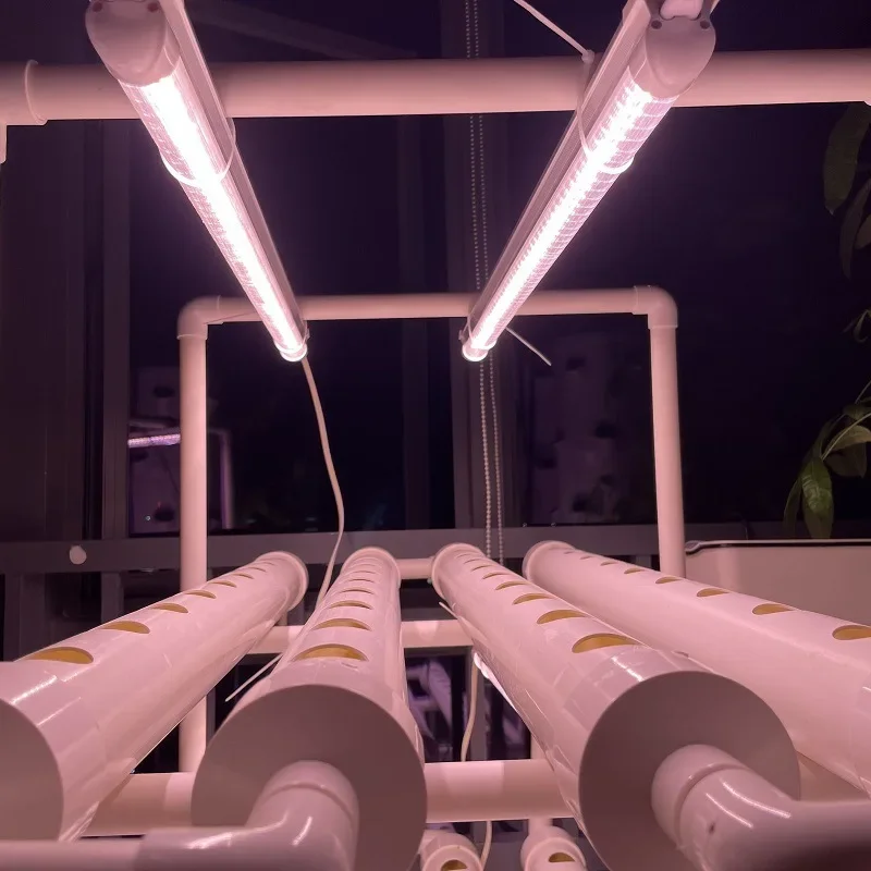 Soilless Cultivation Hydroponics Hydroponics Planting Equipment 108 Hole LED Planting Rack with Light Home Gardening