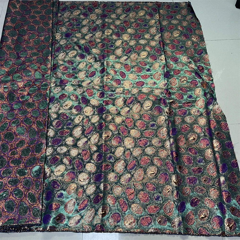 

African Nigerian High-Quality Tulle 2026 Lace Fabric Organza Embroidery for Party Gown Jacquard Wedding Dress 5Yard YXZ197