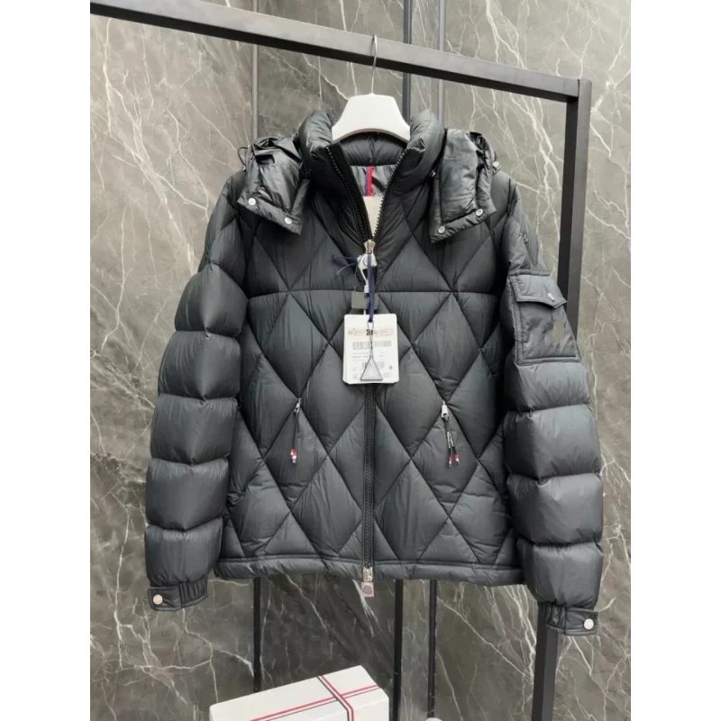 MC winter heren witte ganzendons jas warme capuchon slim fit puffer jas jas mannelijke casual hoogwaardige thermische overjas