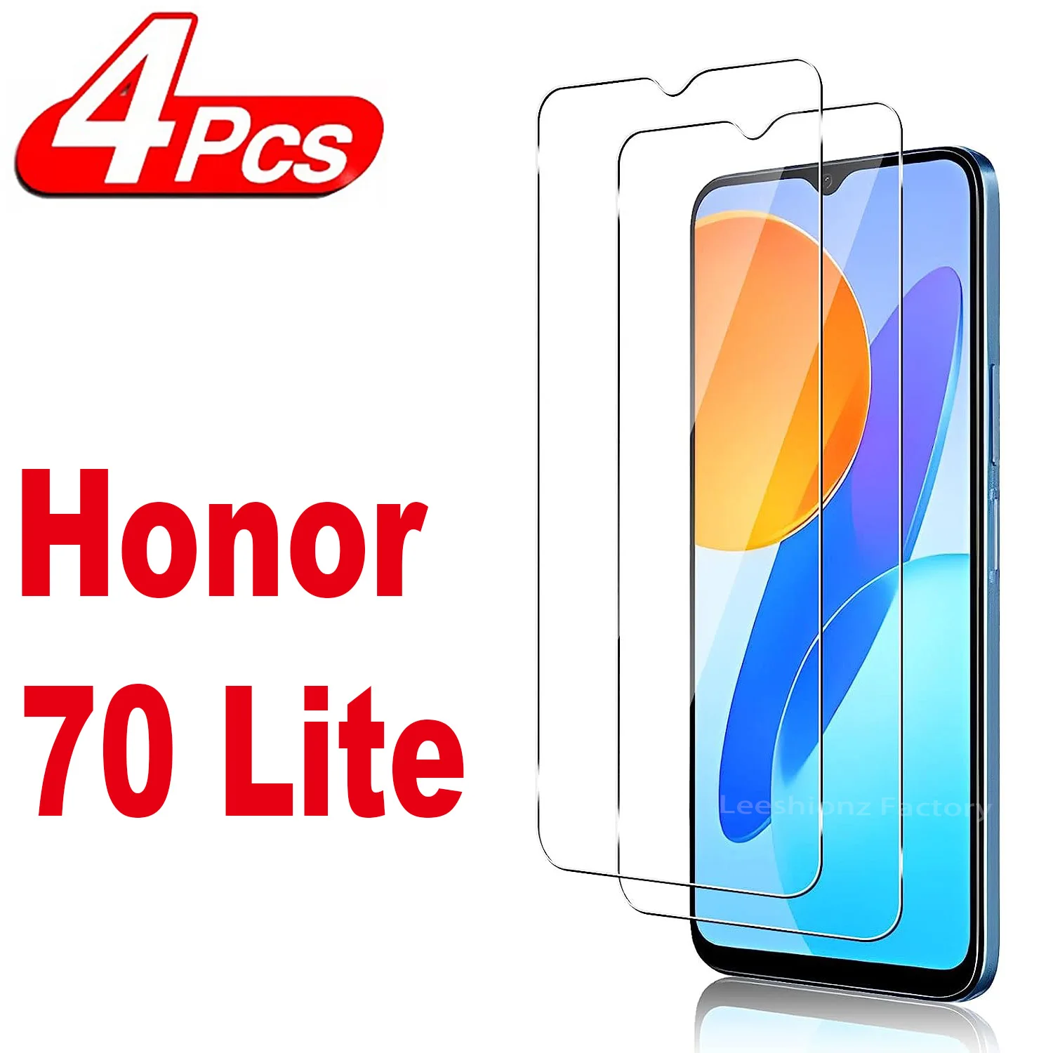 

2/4 шт. Защитное стекло для экрана для Honor 70 Lite пленка из закаленного стекла