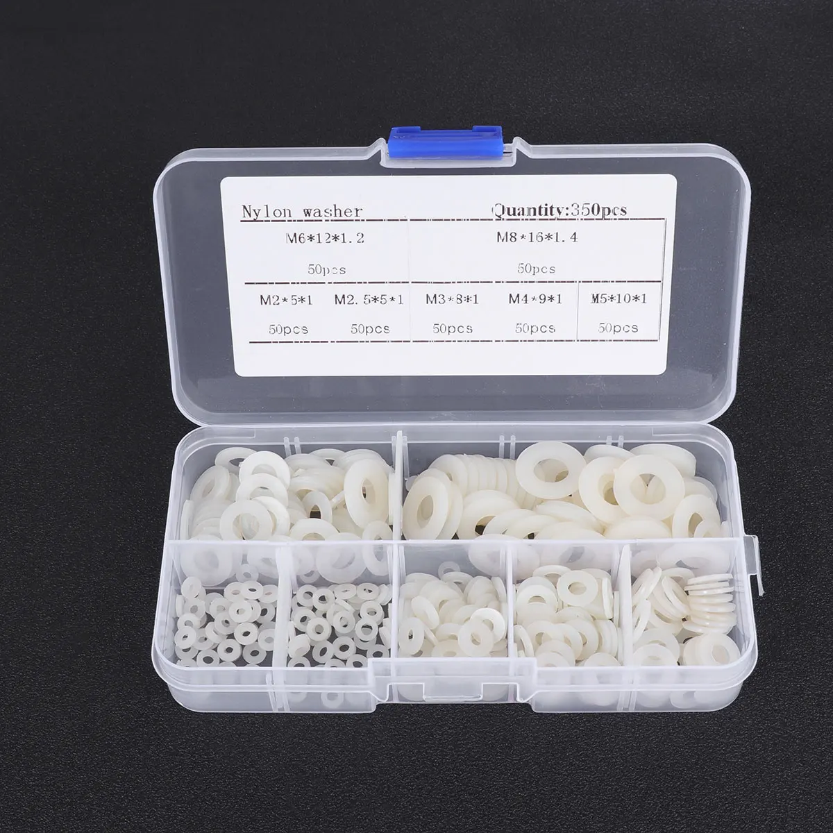 

250 Pcs White Nylon Washers Gaskets for Automotive Electrical Household Appliances M2 5 M5 Washer Spacer Seals