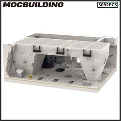 MOC Movie Scene Hoth Echo Base Hangar Bay Diorama Building Blocks DIY Assembly Technology Bricks Toys Collection Creative Gifts