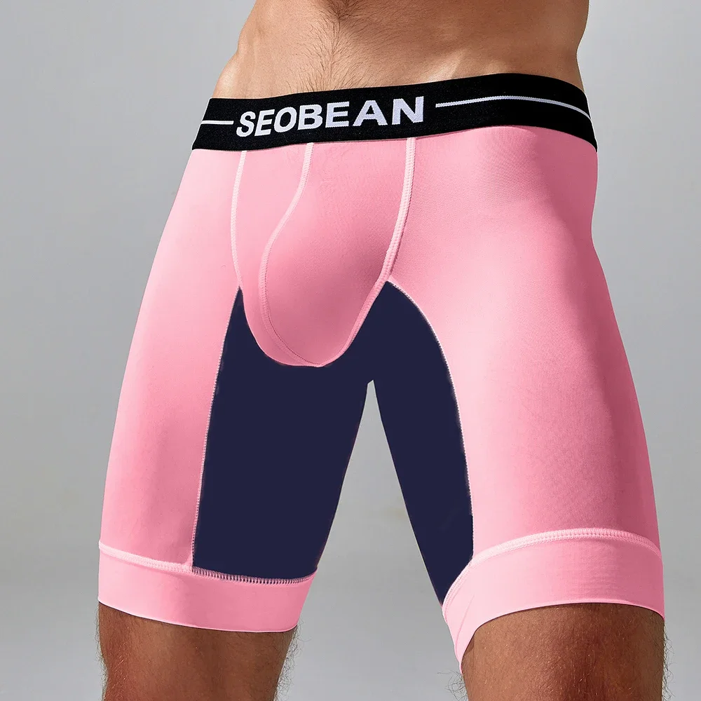 Seobean-men's new coming long boxer briefs underwear