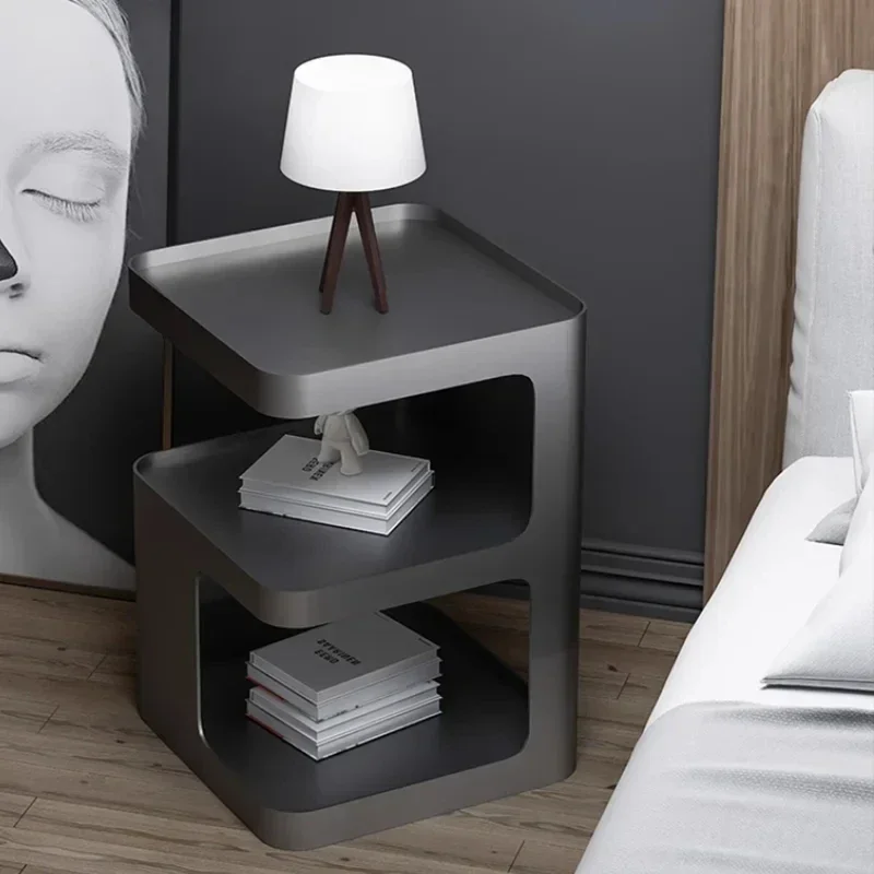 Metal Minimalist Night Table Cheap Black Luxury Nordic Nightstands Bedroom Modern Articulos Para El Hogar Hotel Furniture