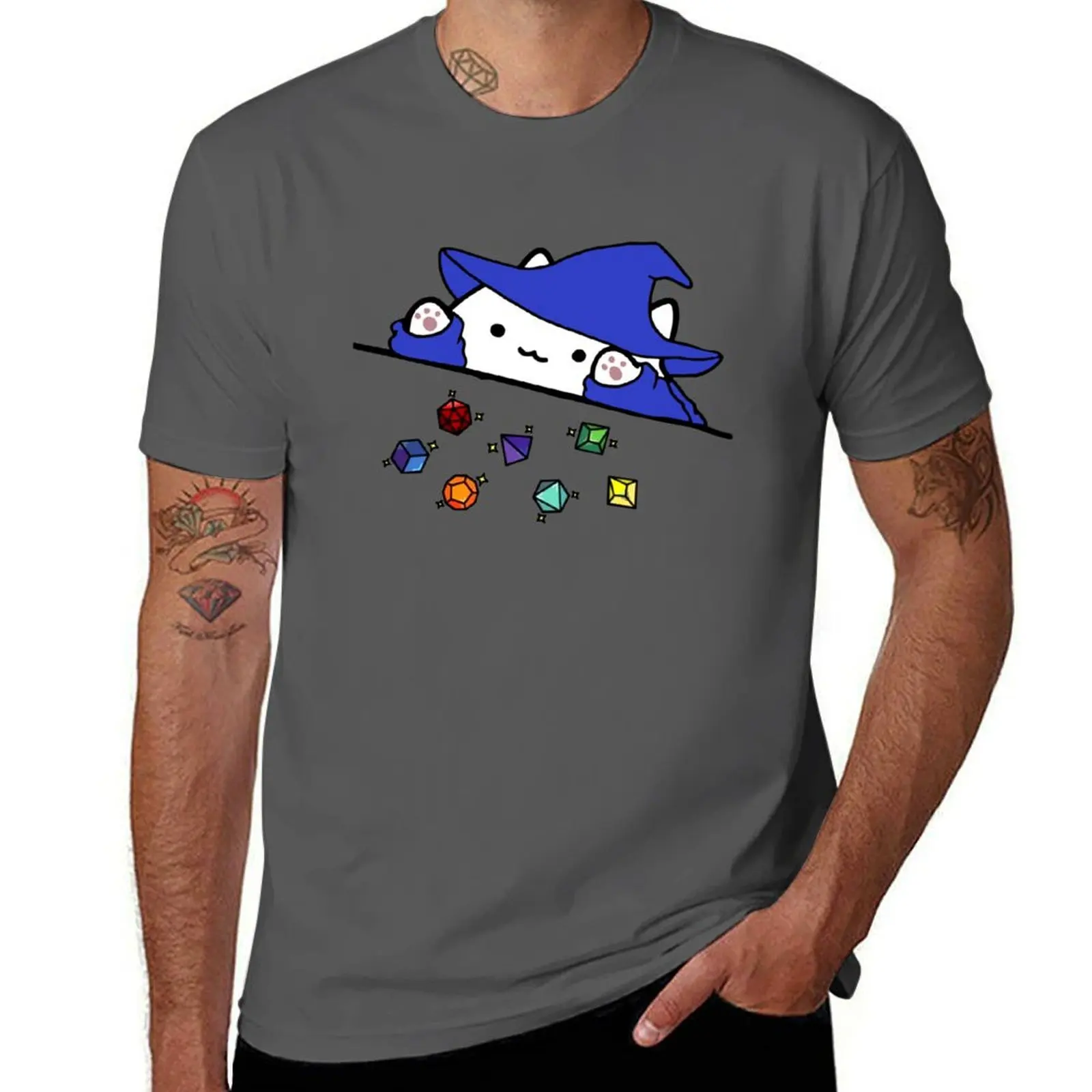 Cat Throwing Dice T-Shirt, Dungeon Master, Tabletop RPG, Tabletop Games, RPG Tee, Role Playing Shirt T-Shirt