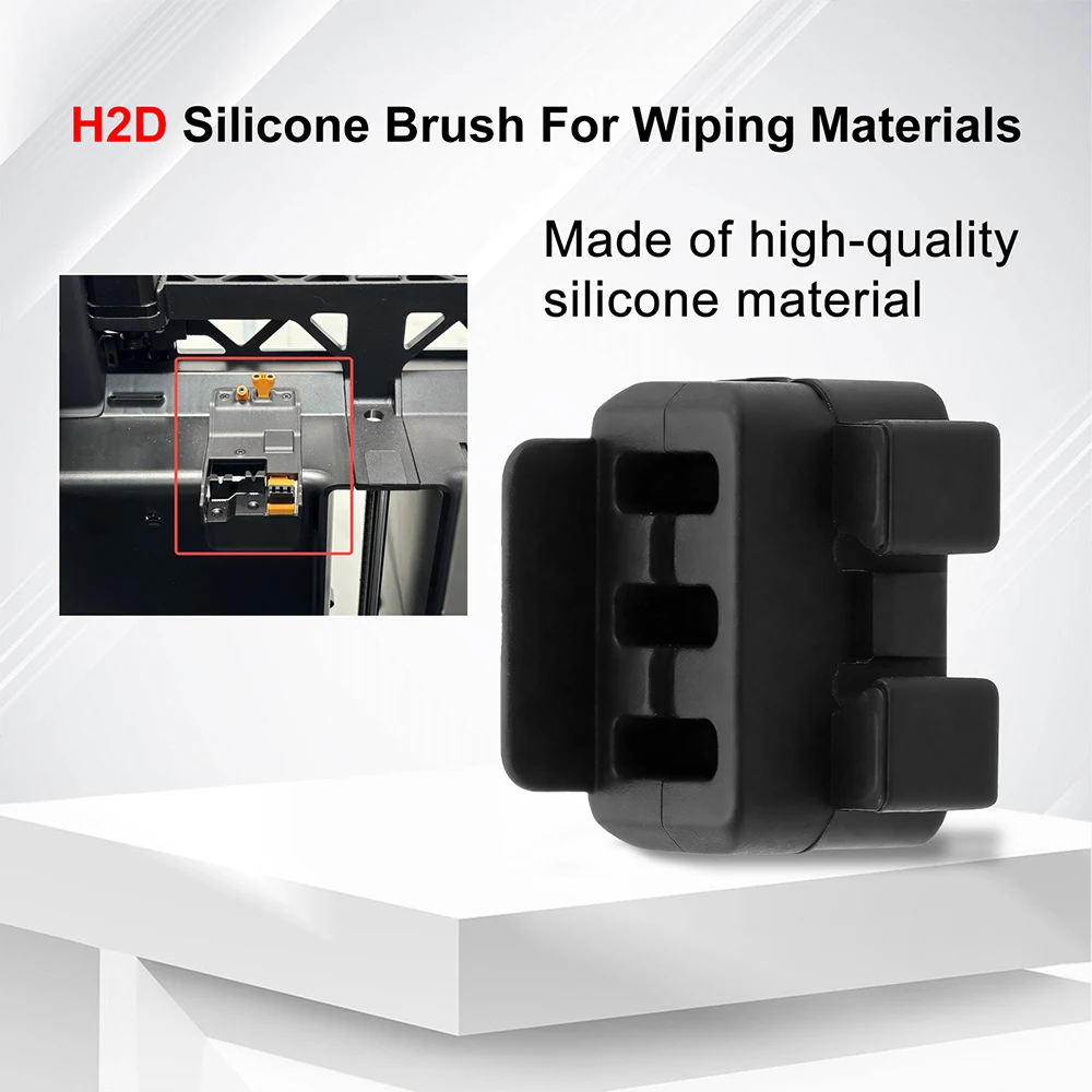Nozzle Wiper For Bambu Lab P2S/X2D Silicone Brush High Quality Hotend Nozzles Cleanning Tool For Bambulab P2S Cleaner Parts 3