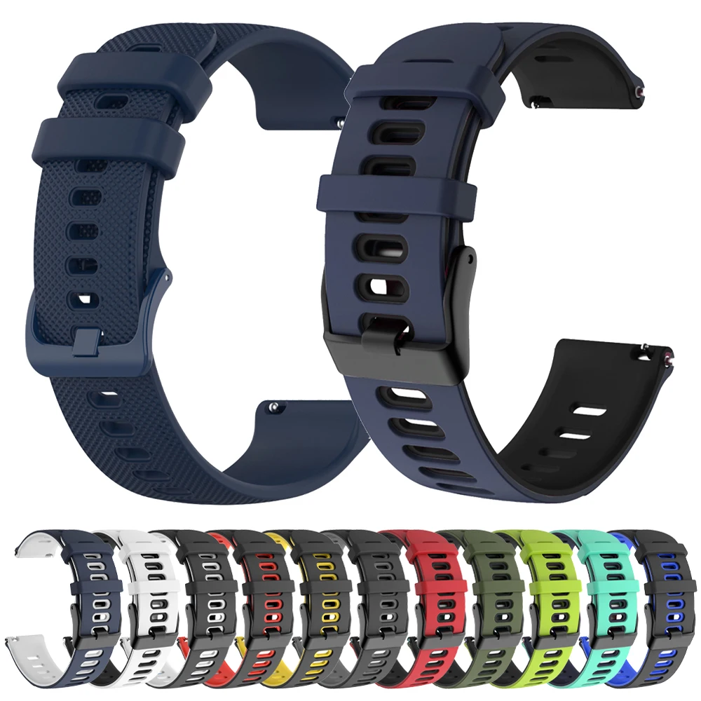 Silikon 20mm 22mm Armband für Garmin Venu 3 Vorläufer 265 255 245 165 Musik Vivo active 4 Armband für Garmin Venu Sq 2 Plus Band