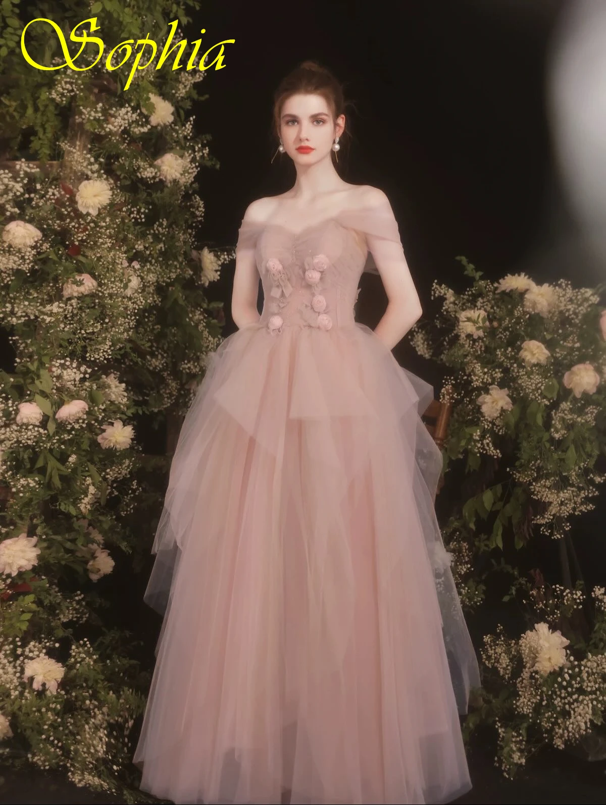 

Customized A-Line Boat Neck Cap Sleeve Elegant Evening Dress Delicate Formal Celebrity Gowns Fashion High Quality Party Dress