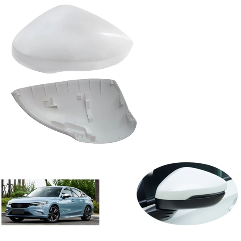 

For Honda 11Th Generation Civic 2022+ Primer Side Mirror Covers Side Wing Mirror Cover Cap Car Parts