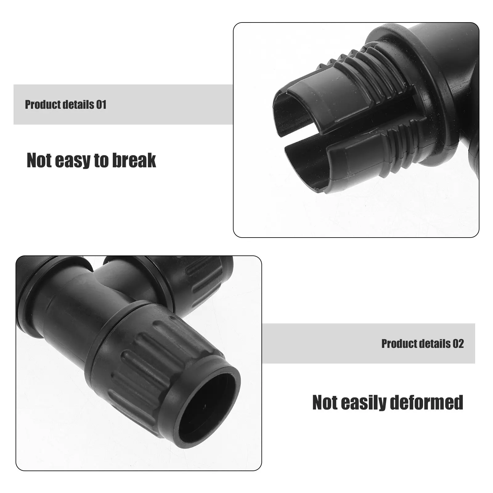 3-Way Clothes Rack Adapter Heavy Duty Plastic Connector Compatible with Most Drying Racks Easy Tool-Free Installation Clothes