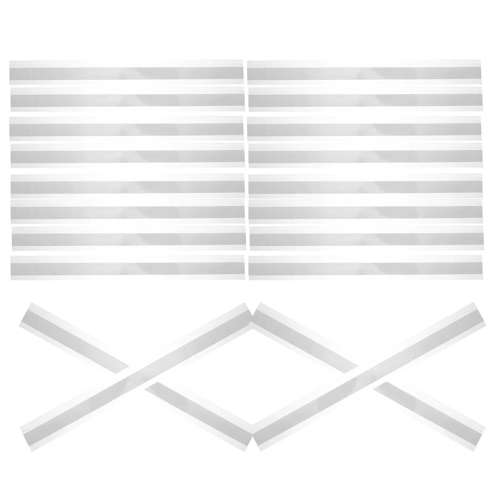20Pcs Shelf Price Card Slot Clear Plastic Label Holders Adhesive Shelf Edge Transparent Label Strip for Supermarket Retail Store