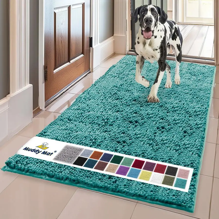 

Super Absorbent Door Mat Indoor, Microfiber Quick Dry Chenille Entryway Rug, NonSlip Front Door Mat, Indoor Mats for Entryway, M
