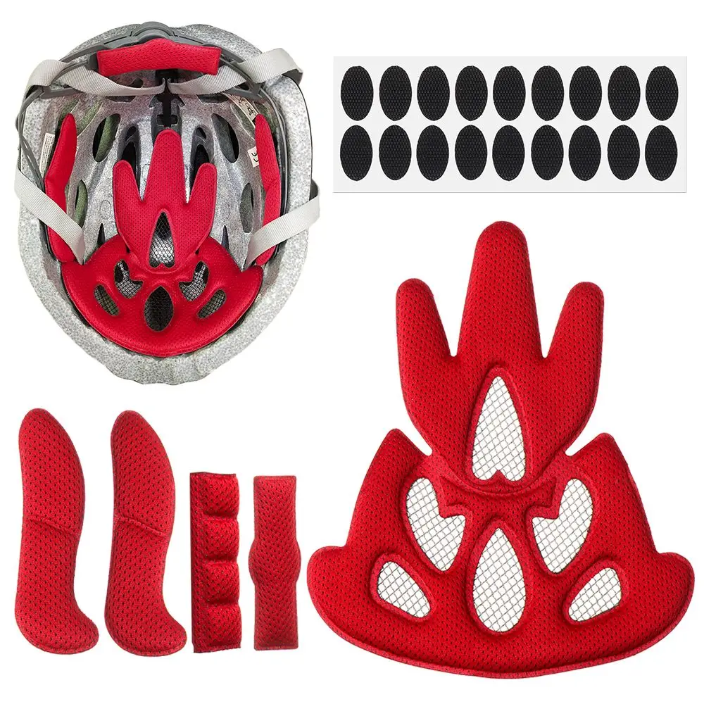 Outdoor Sports Replacement Universal Helmet Inner Padding Kit with Insect Net Foam Pads Set Protection Sponge Pad