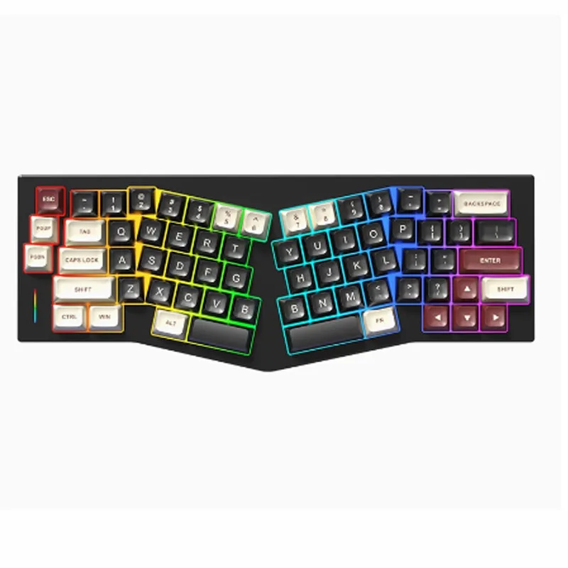 

Weikav Record Alice Mechanical Keyboard Aluminium Kit Rgb Hotswap Dynamic Gaming Customized Keyboards Ergonomic Win Office Gifts