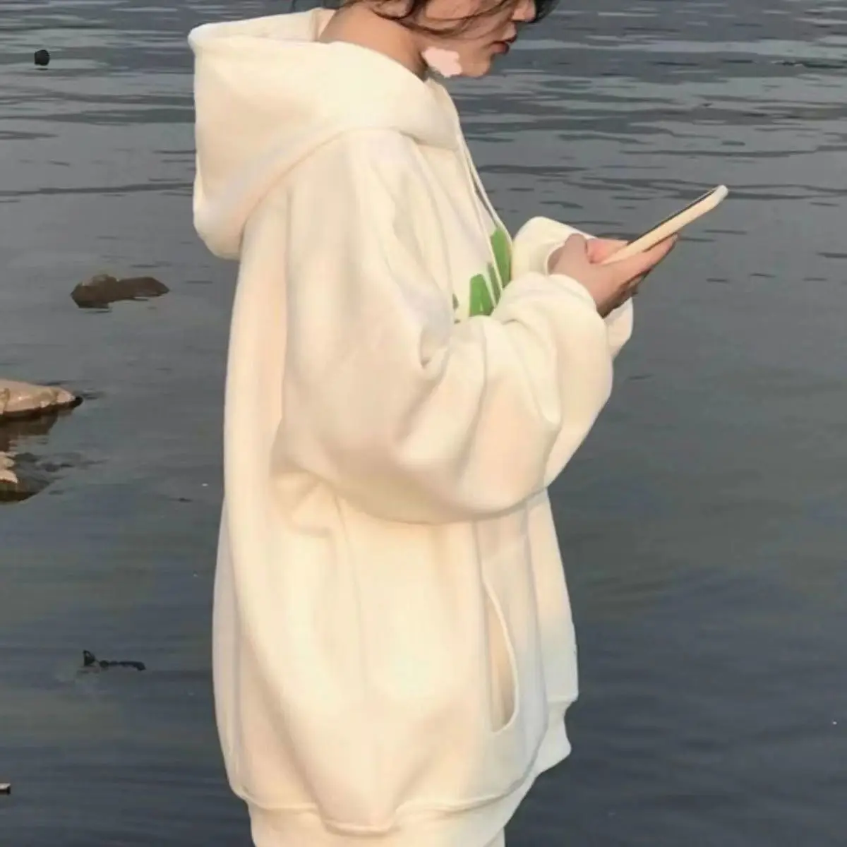 هوديس بغطاء للرأس جرافيك نسائي أنماط منتفخة مزخرفة حجب الألوان ملابس فضفاضة مكتب تعرق آيفون إيمو النبيذ #2