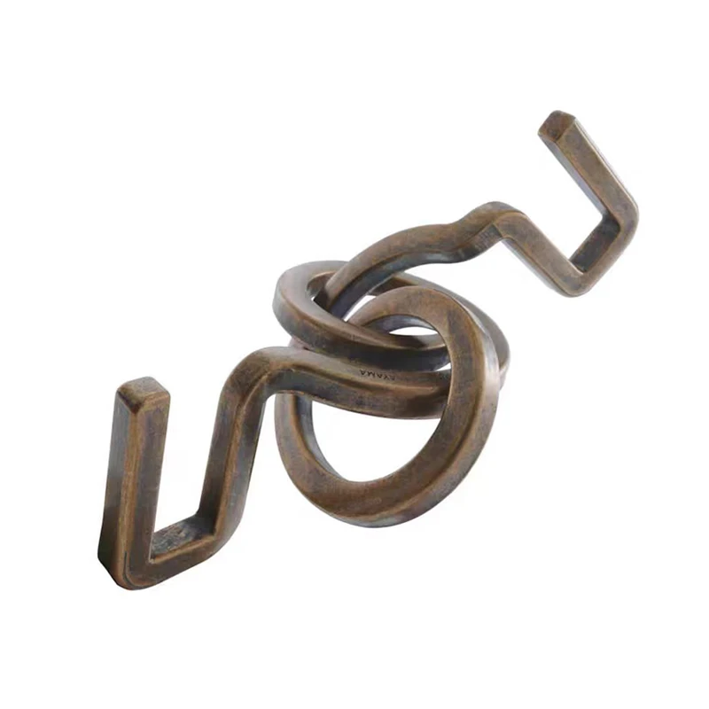 الهدايا التعليمية الكلاسيكية ماجيك يذبذب الألغاز حلقة معدنية أداة تحدي الدماغ للبالغين والأطفال المراهقين ألعاب تحدي المنطق الذكاء