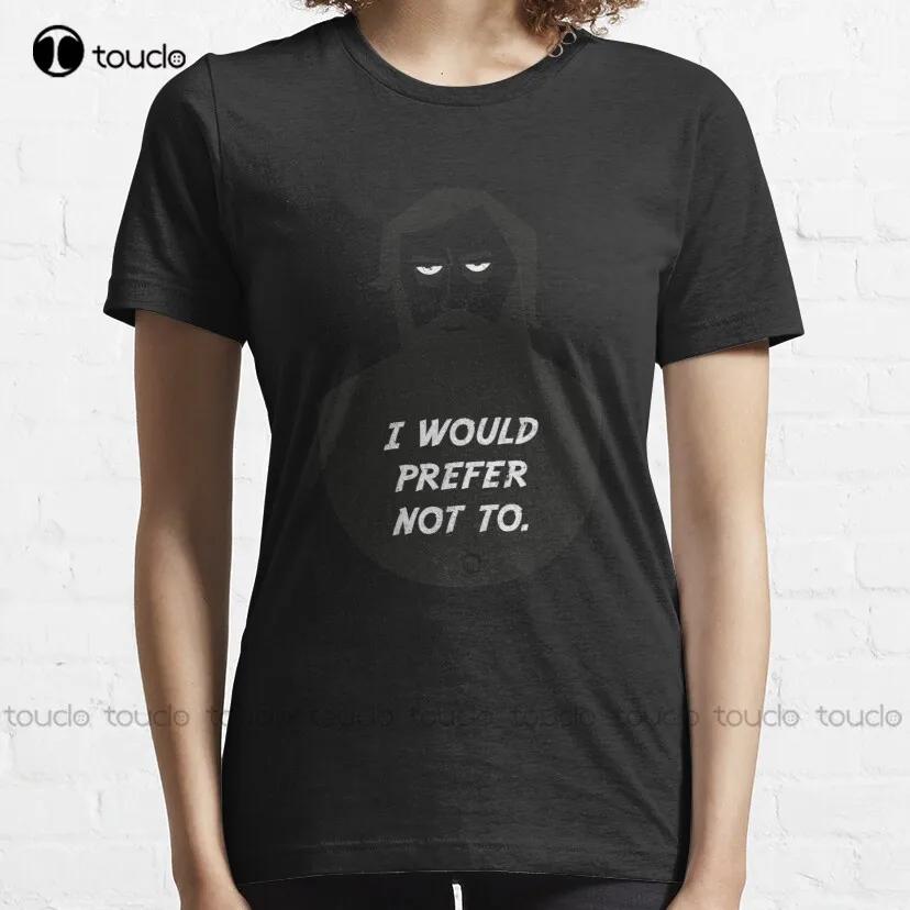 Slavoj Zizek - I Would Prefer Not To Classic T-Shirt Womens Tshirts Graphic Custom Aldult Teen Unisex Digital Printing Tee Shirt