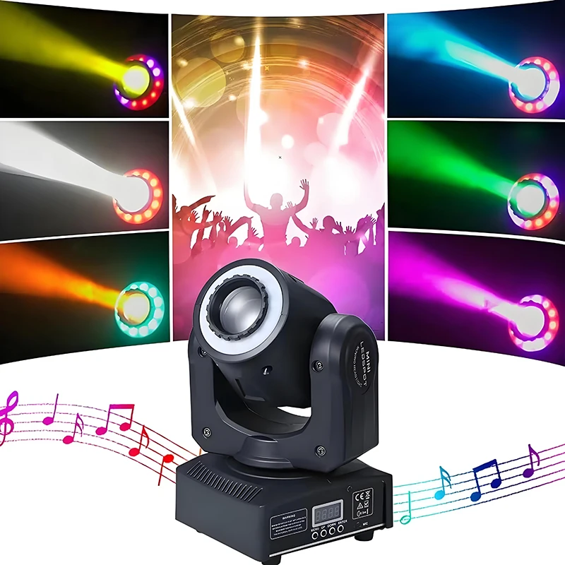 

Новый светодиодный луч 120 Вт с подвижной головкой RGB, смешивание цветов, 8 узоров, эффект DMX, вращающийся сценический светильник для DJ Show Party KTV