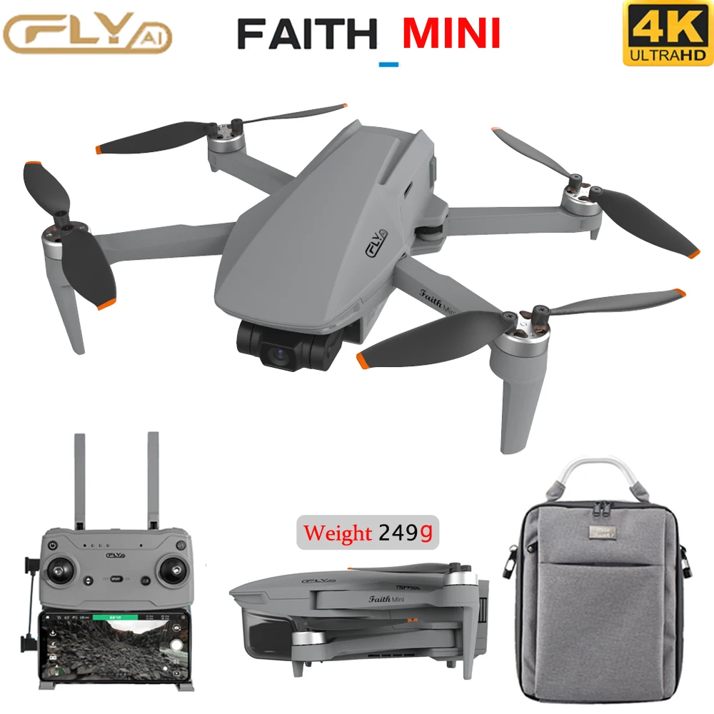 

2023 New Faith MINI 230g GPS Drone With 4K HD Camera 3-Axis Gimbal Professional RC Quadcopter 26min Flight 3KM MINI Helicopter