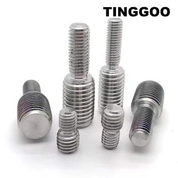 1/5pcs 304 A2 스테인리스 스레드 어댑터 남성 M3 M4 M5 M6 M8 M10 M12 M14 M16 to M20 더블 헤드 전송 나사 볼트