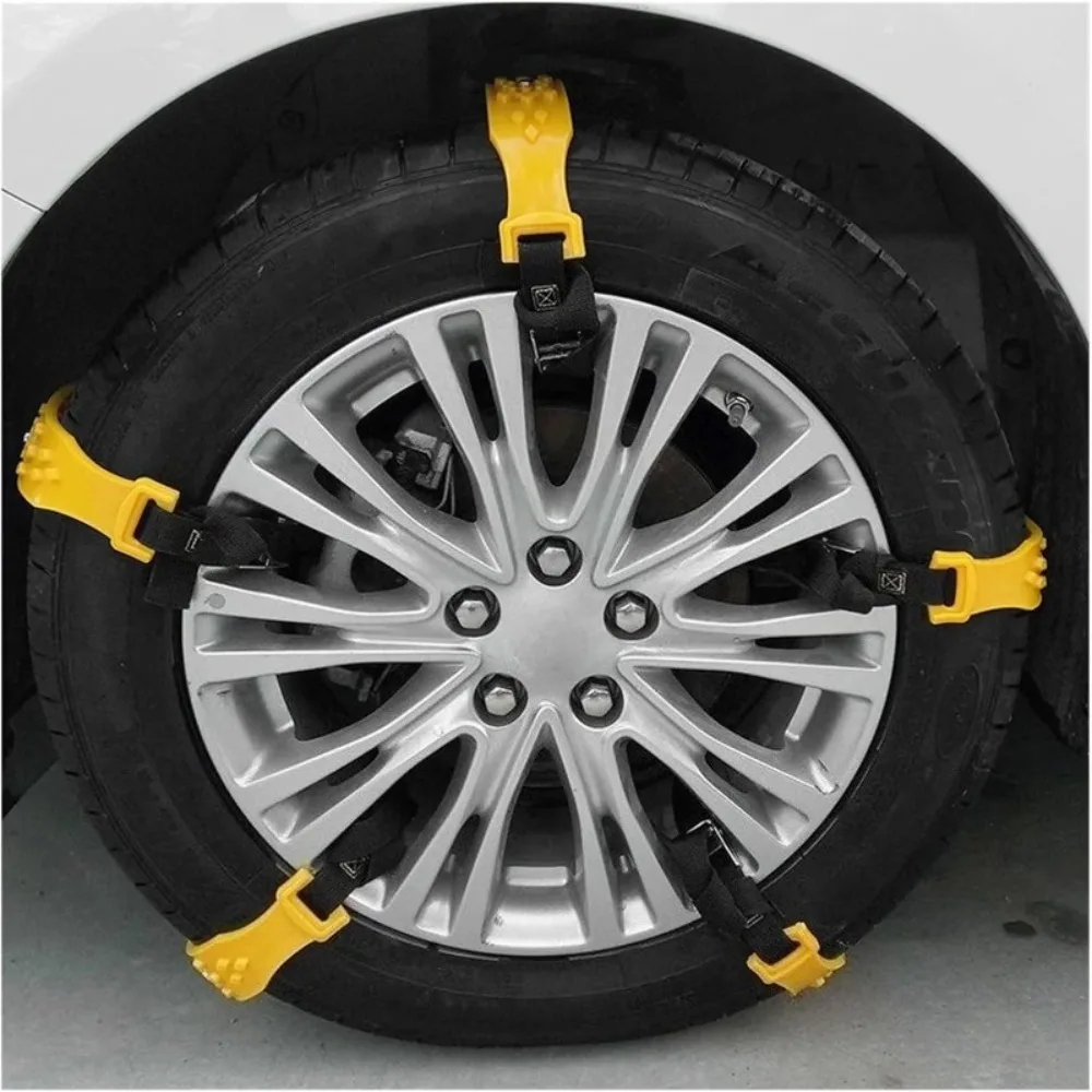 10pcs Universal Car Snow Chain Set Winter Anti Skid Spikes Cars Muddy Conditions