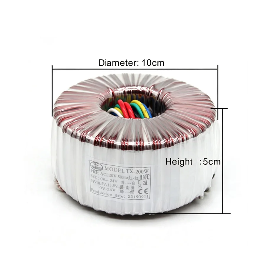 Trasformatore Toroidale Dentale 80 Watt / 200 Watt, Parti di Ricambio per Poltrona Odontoiatrica, Trasformatore di Alimentazione per Unità Dentale