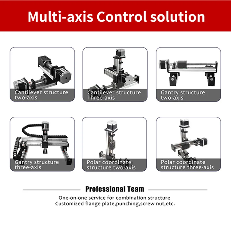 UMOT – Robot à portique XYZ à 4 axes, Table coulissante, Machine CNC, Guide linéaire pour accessoires de Machine de tour personnalisés