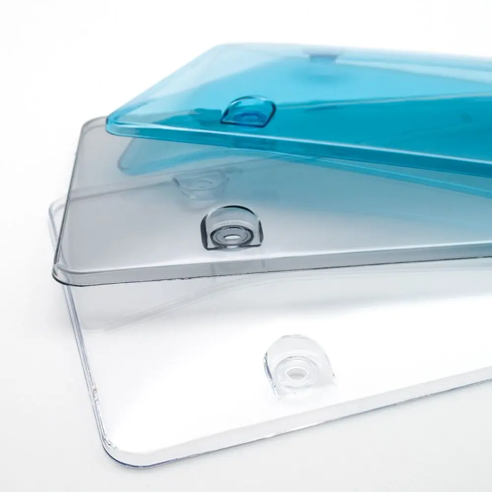 لوازم السيارات شفافة لوحة ترخيص غطاء الخصوصية ABS كاميرا مانع تسجيل لوحة حامل إطار لوحة الترخيص #1