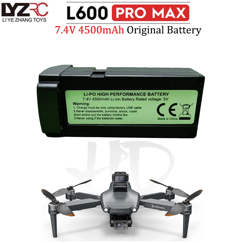 7.4V 4500mAh Battery For LYZRC L600 PRO MAXDrone Flight Time 30min RC Quadcopter toy Replacement Battery Spare Parts Accessories