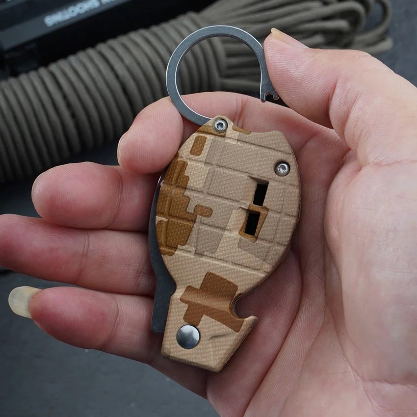 Imagem -06 - Gagi Faca de Bolso Multifuncional Facas Dobráveis para Mergulho ao ar Livre Faca de Envoltório Rápido Chaveiro de Presente Ferramentas de Acampamento com Assobios Edc