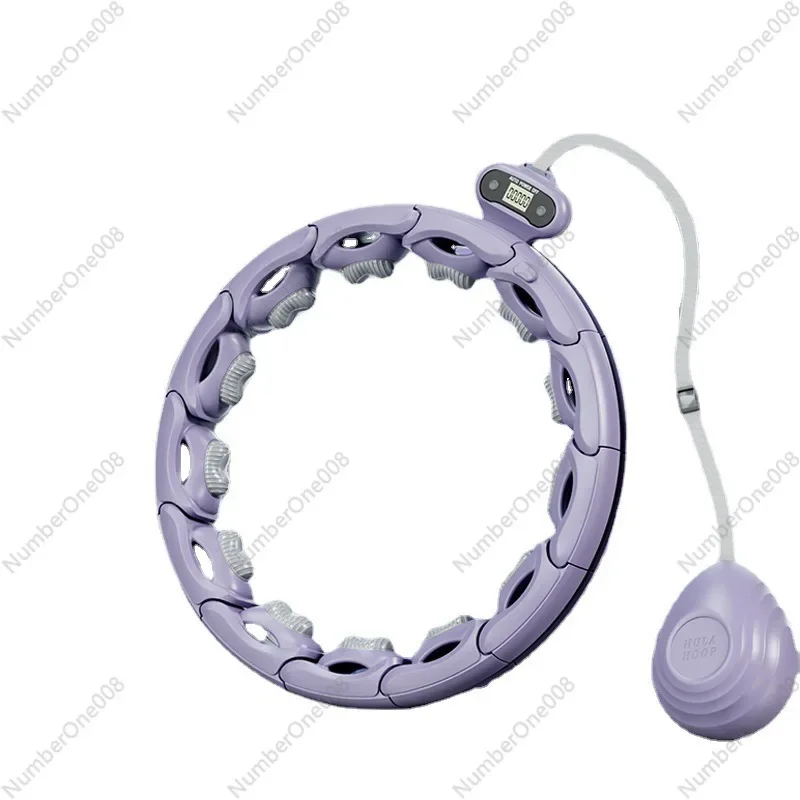 

Умный утяжеленный обруч для фитнеса с счетчиком и массажером, с автоматической блокировкой, не спадающий с шеи, для тренировки мышц живота и пресса дома