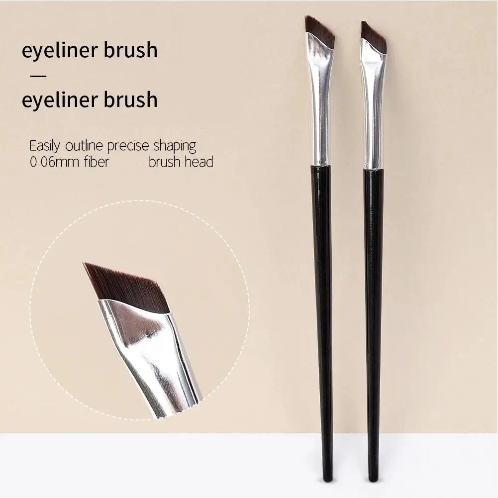 Sickle Eyeliner Brush Eyeshadow Blade Brush Detail Brush Diagonal Eyebrow Brushes Undereyelid To Sleeping Silkworm Makeup Tools