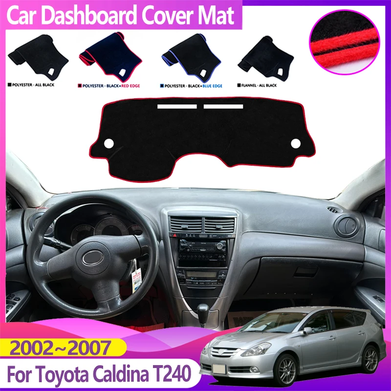 

Чехол на приборную панель автомобиля для Toyota Caldina T210 MK2 1997 1998 1999 2000 2001 200, противоскользящий коврик для приборной панели, наклейка, автоаксессуары