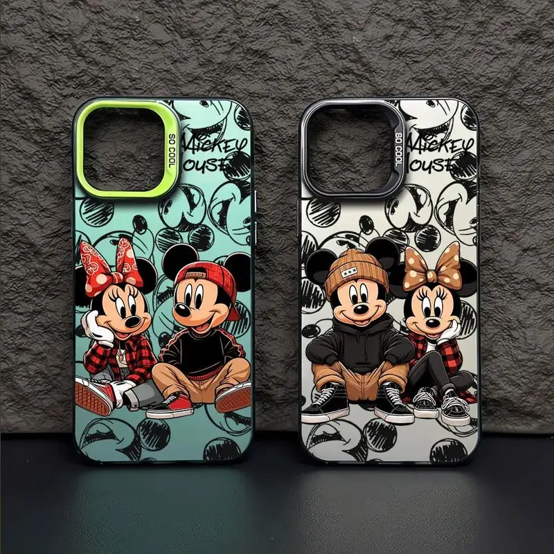 Disney Mickey Minnie Mouse Case for Samsung A73 A72 A55 A54 A53 A35 A34 A33 A32 A30 A24 A23 A22 A14 A05 4G 5G Matte Back Cover image 2