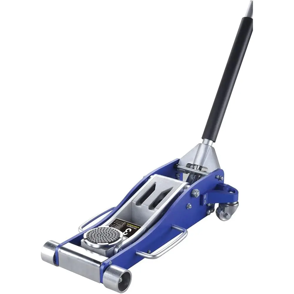 

63099 3-тонный автомобильный домкрат для автосервисов, гаражей, ремонтных мастерских и самостоятельного ремонта, 6 000 фунтов. Гидравлический подъемник, диапазон подъема 3.75" - 19 дюймов.