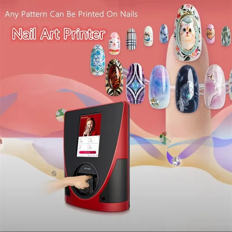 OEM O2Nails Mini Smart WiFi Nail Art Printer Automatic Manicure Machine for DIY Color Pattern Ongle Manicure Electric Power