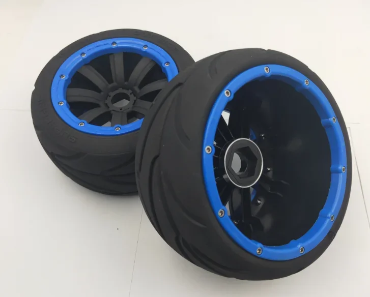 Voor of Achter op Road Wiel Kaal Band Set Fit voor 1/5 HPI ROVAN ROFUN KM BAJA 5B SS Truck Rc Auto speelgoed Onderdelen