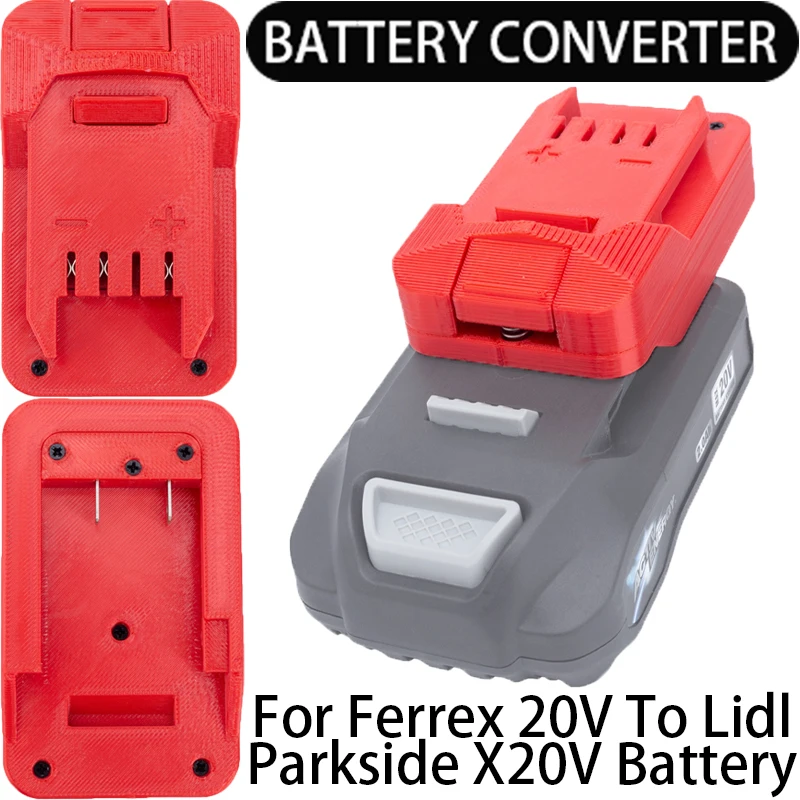 

Battery Adapter for Lidl Parkside X20V Li-Ion Tool Convert to ferrex aldi Energy 20V Li-Ion Battery Adapter Power Tool Accessory