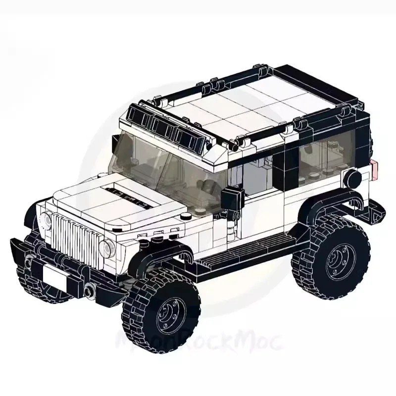 New in Genuine Authorization JEEP Wranglers Rubicon Building Blocks Model Car Bricks Toy For Children Birthday Christmas Gift