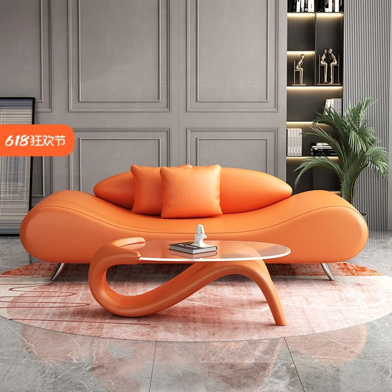 

Minimalist Orange Living Room Sofas Designer Nordic Lounge Living Room Sofas Decoration Modern Woonkamerbanken Furniture Home