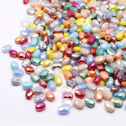 26 Style Elliptical Grid Shape Square Strawberry Water Drop Shape Crystal Glass Beads Faceted Loose Beads for Jewelry Making DIY